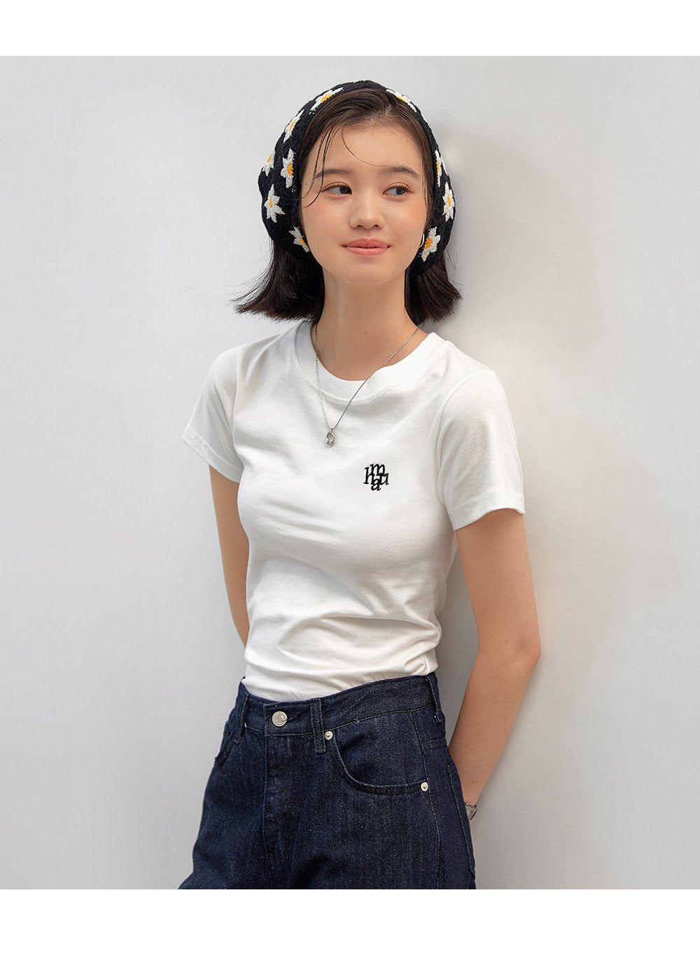 韓國 muahmuah 刺繡LOGO 基本款T恤  (現貨+預購)