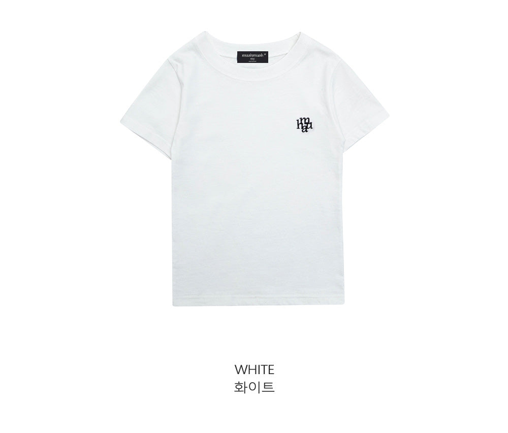 韓國 muahmuah 刺繡LOGO 基本款T恤  (現貨+預購)