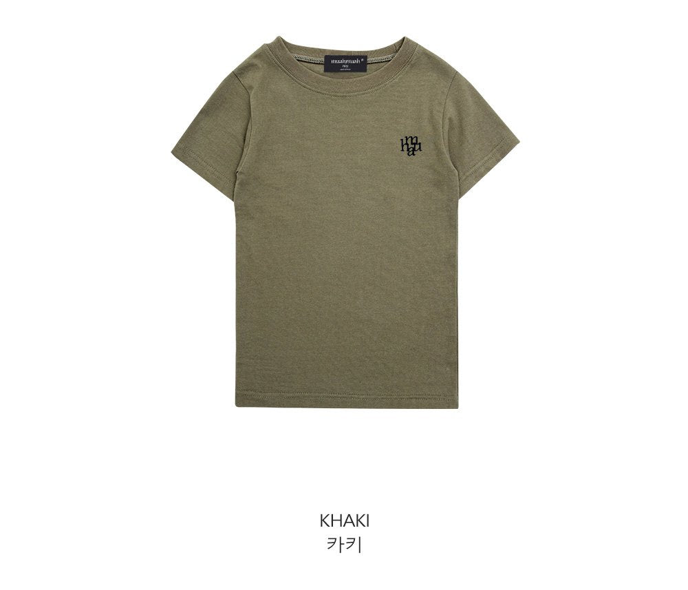 韓國 muahmuah 刺繡LOGO 基本款T恤  (現貨+預購)