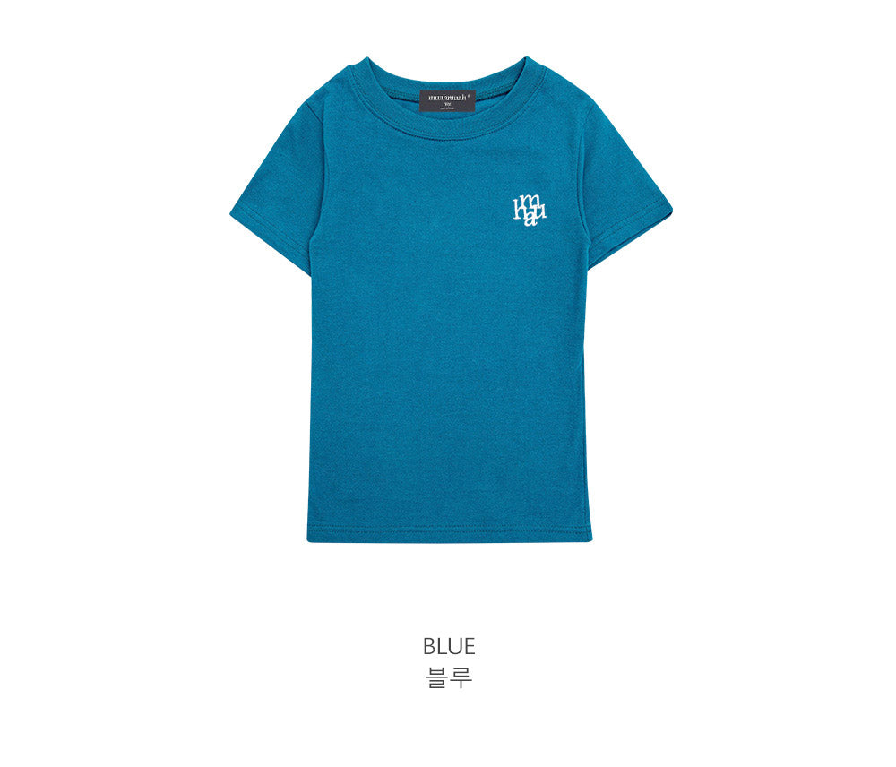 韓國 muahmuah 刺繡LOGO 基本款T恤  (現貨+預購)