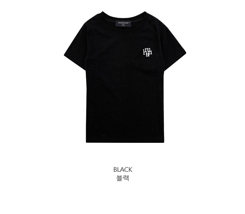 韓國 muahmuah 刺繡LOGO 基本款T恤  (現貨+預購)