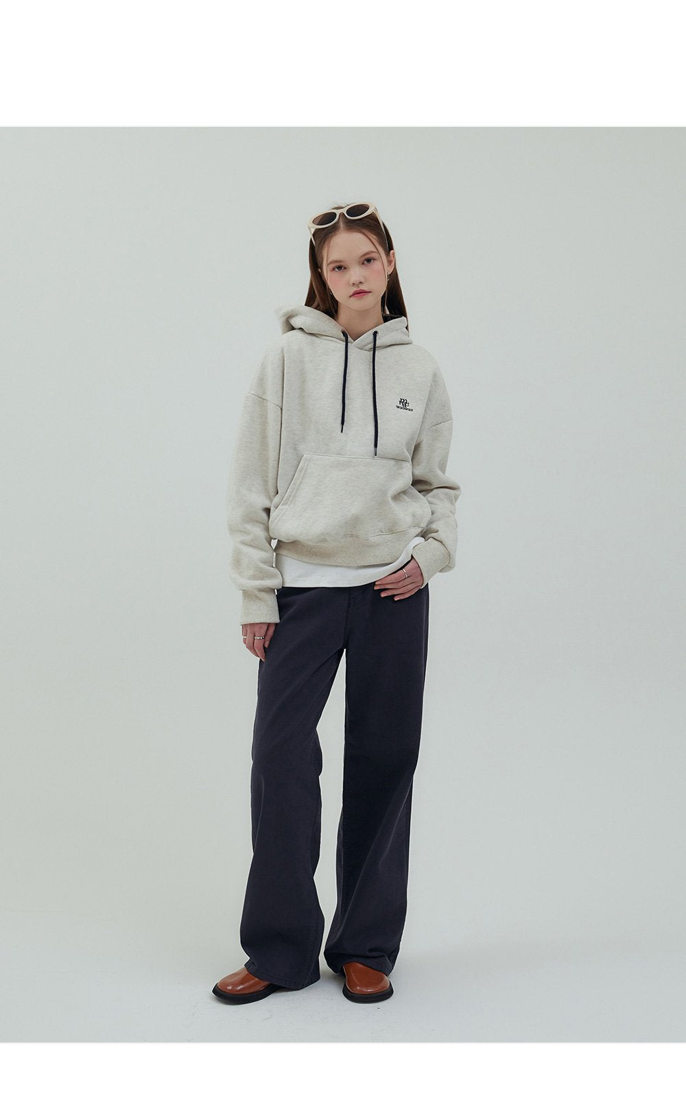 韓國 muahmuah  趙露思同款挺感連帽長袖T恤  (現貨+預購)