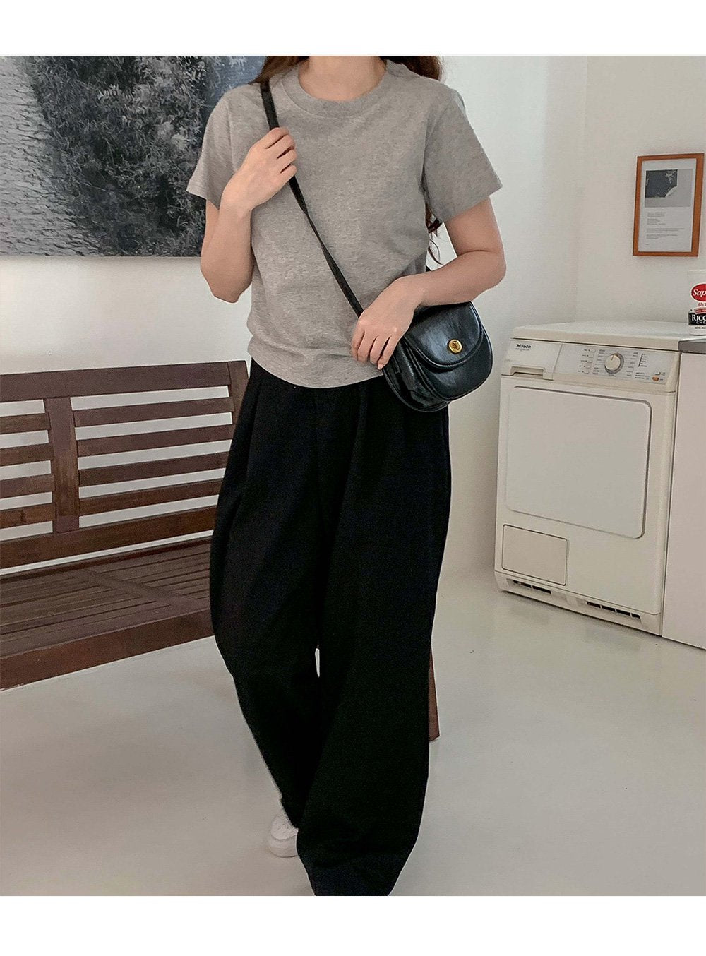 韓國 muahmuah {任選兩件特惠價只要800}折扣  棉質百搭基本款 短袖 T恤  (現貨+預購)