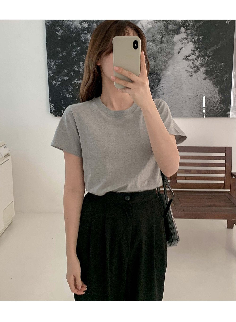 韓國 muahmuah {任選兩件特惠價只要800}折扣  棉質百搭基本款 短袖 T恤  (現貨+預購)