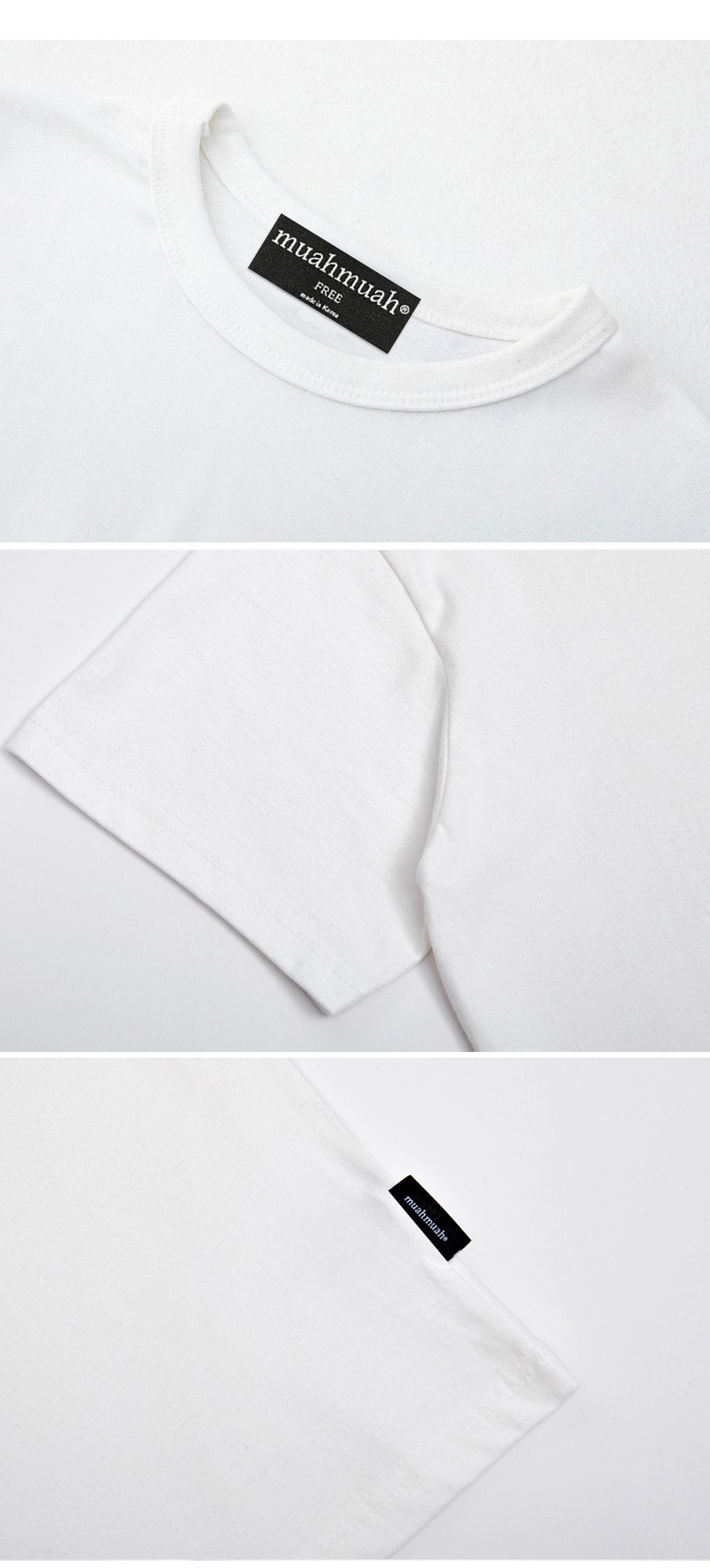 韓國 muahmuah {任選兩件特惠價只要800}折扣  棉質百搭基本款 短袖 T恤  (現貨+預購)