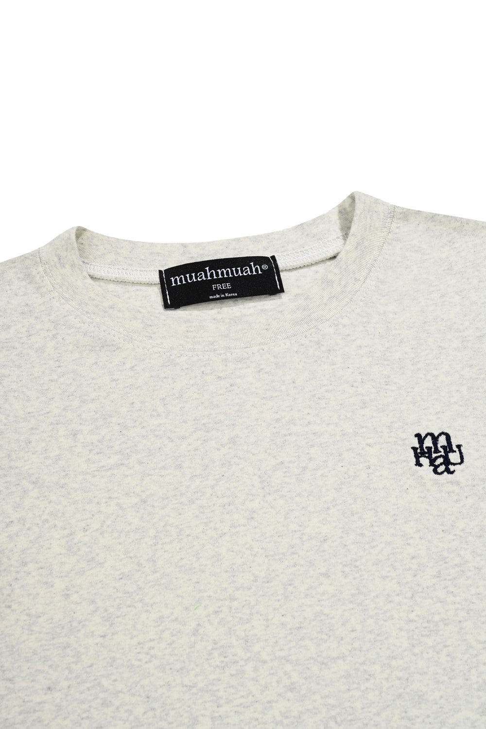 韓國 muahmuah 刺繡LOGO 露臍 長袖T恤  (現貨+預購)