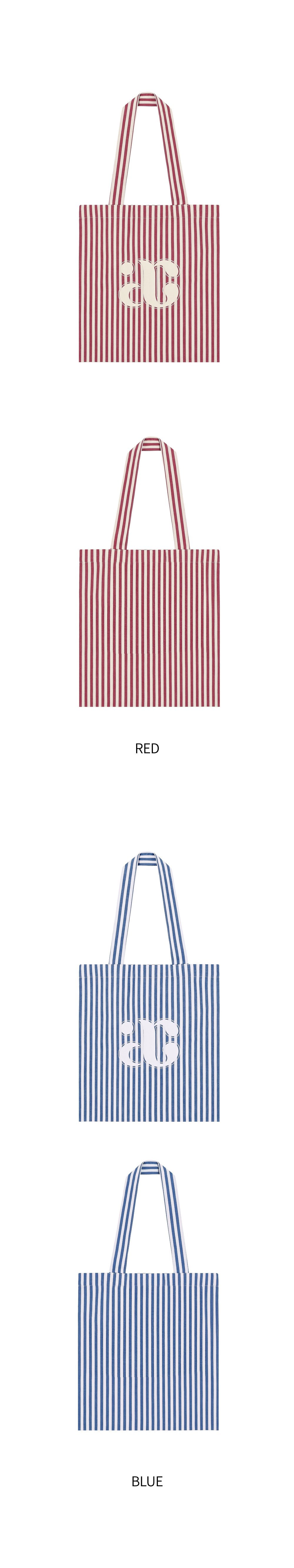 韓國 ACOVER  LOGO 條紋 棉質環保購物袋 (現貨+預購)