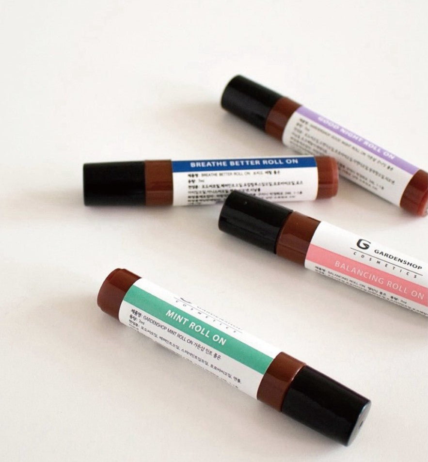 🆕新品上架💖【梨花娘】韓國Gardenshop舒緩提神鎮靜天然植物萃取精油滾珠瓶(7ml)💖 韓國連線