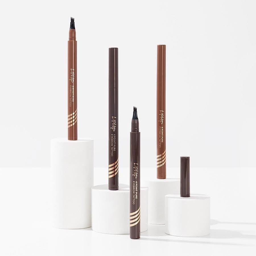 新品上架💖韓國原裝進口LIPHIP暢銷四叉眉筆持久不掉色(2色)(現貨+預購)