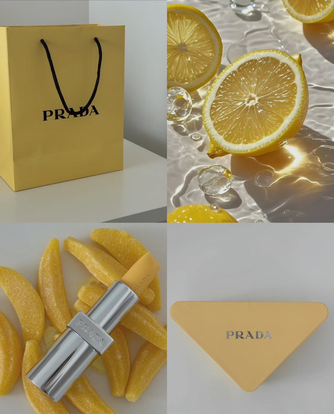 💜新品上架【梨花娘】💖PRADA U002保濕長效自然吸金香蕉黃潤色護唇膏1.3g 單入體驗版💖限量40支