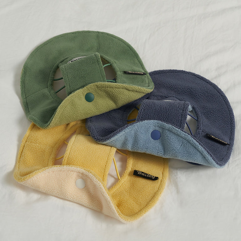 韓國新品上架【梨花娘】🐾BAILEY 🐶秋冬新品 可愛造型遮陽保暖絨毛可調節寵物帽(3色)