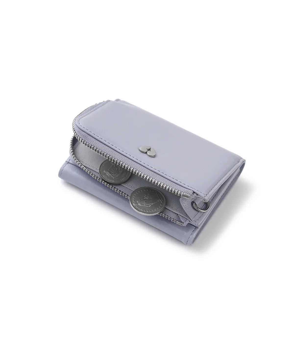 💖韓國暢銷品牌FENNEC🆕新品上架 愛心logo真皮拉鍊D型環耐用三層皮夾(2色)