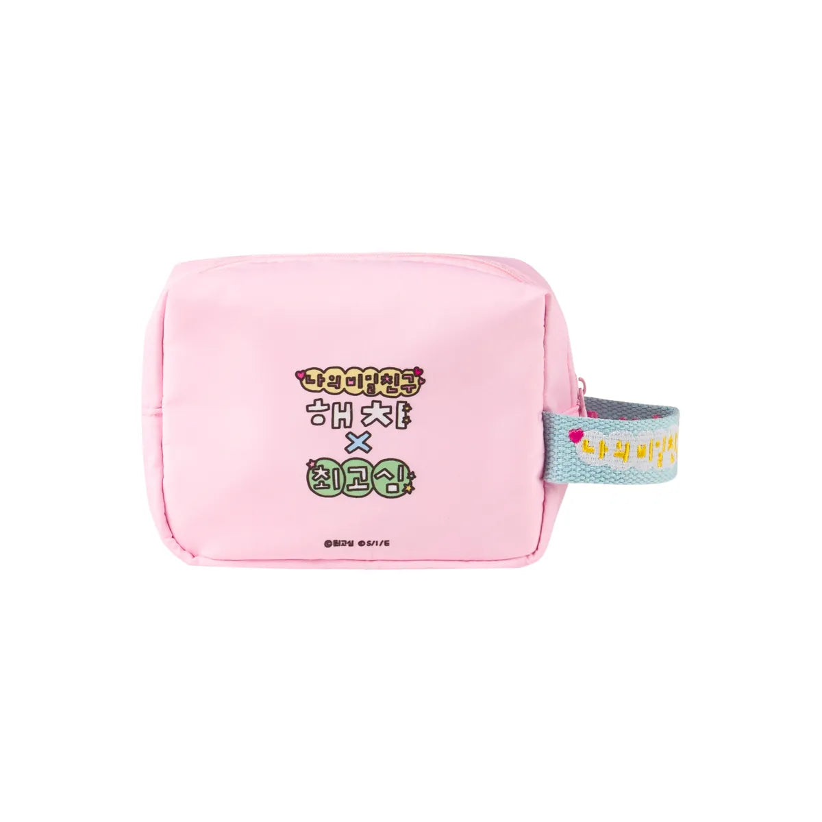 韓國新品上架【梨花娘】首爾限定吉祥物我的秘密朋友해치&Choi Go Sim插畫家聯名手提化妝包(2色)