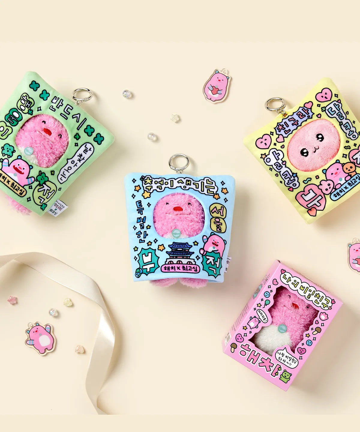 韓國新品上架【梨花娘】🔥首爾限定吉祥物我的秘密朋友해치&Choi Go Sim插畫家聯名絨毛吊飾
