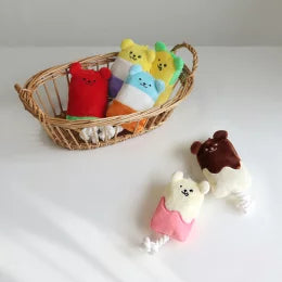 新品上架【梨花娘總代理】🐾日本品牌Solgra 🍧萌萌熊絨毛冰棒發聲玩具🐶(6款)