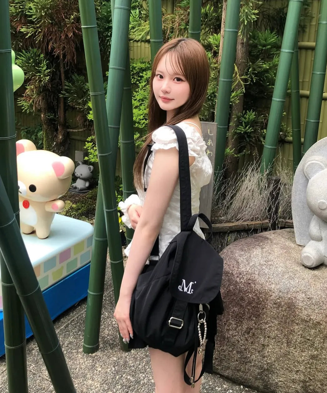 🆕新品上架💖【梨花娘】韓國品牌 Muscent 暢銷迷你後輕盈束口後背包🏆韓國連線