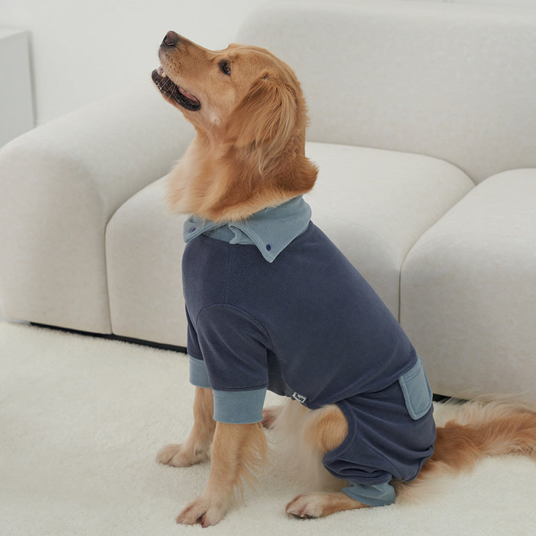 韓國新品上架【梨花娘】🐾BAILEY 🐶秋冬新品 領口釦環設計一件式保暖細絨毛衣(3色)