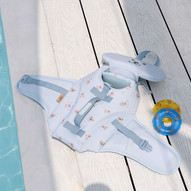 韓國新品上架【梨花娘】🐾BAILEY 🐶夏日馬卡龍色系高浮力清涼透氣寵物漂浮泳衣(3色)