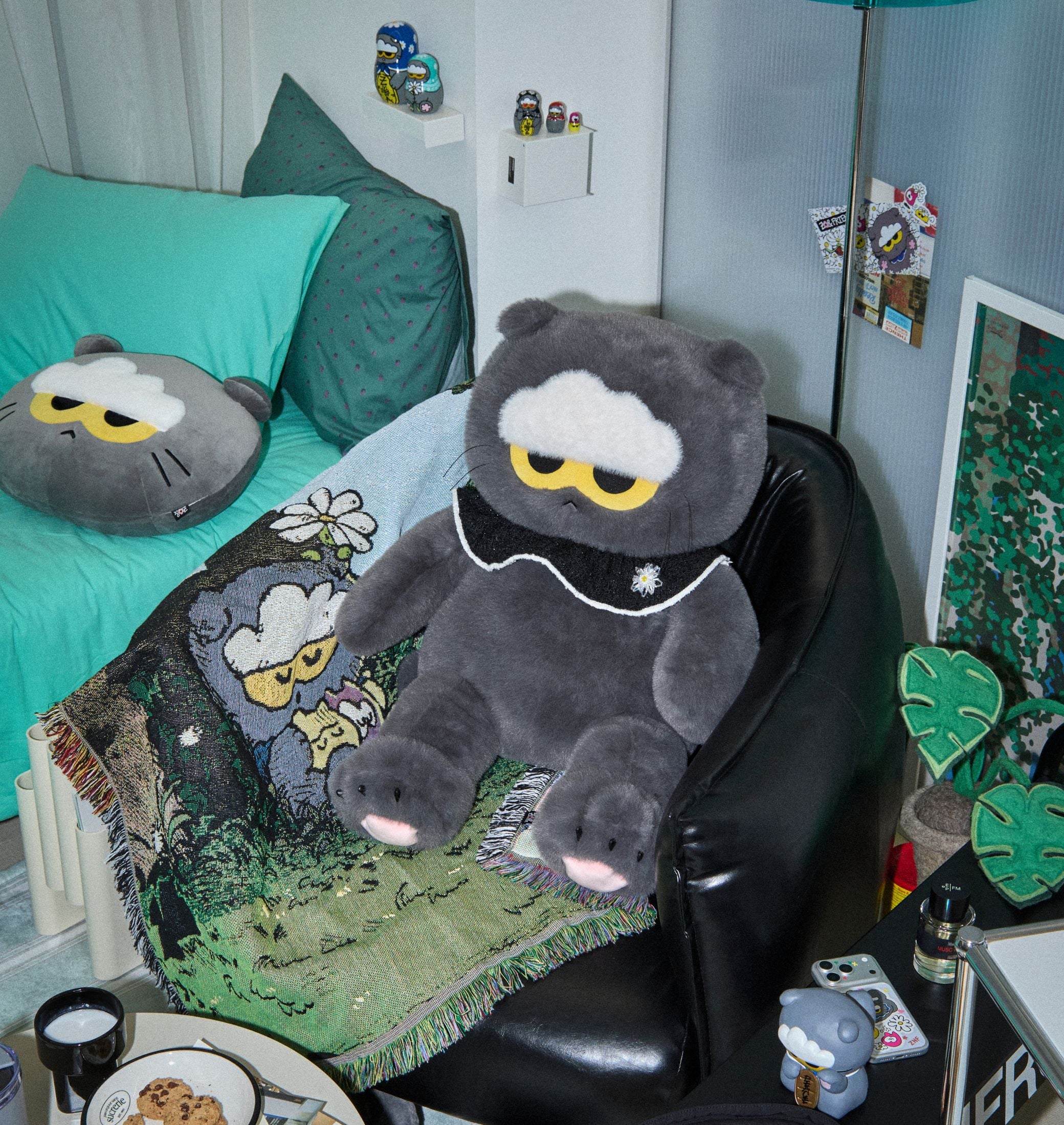 💜新品上架【梨花娘】🔥韓國 ZOA Friends 灰貓 Lucky Shop 限量收藏系列|G-Dragon 愛貓周邊