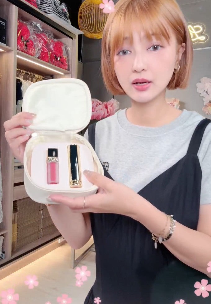 【梨花娘】限量🤞韓國Whoo后拱辰享美皇后之吻潤唇膏+唇釉禮盒化妝包組