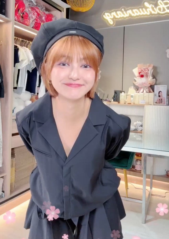 💖新品上架【梨花瑪雅】韓國設計自訂款高級感小眾百摺親膚繫帶連身褲裙(2色)