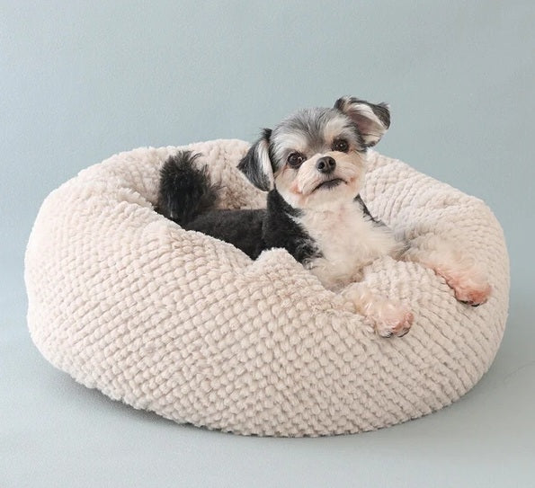 新品上架【梨花娘總代理】🐾日本品牌Solgra 雲朵紓壓圓形寵物窩🐶(2色)