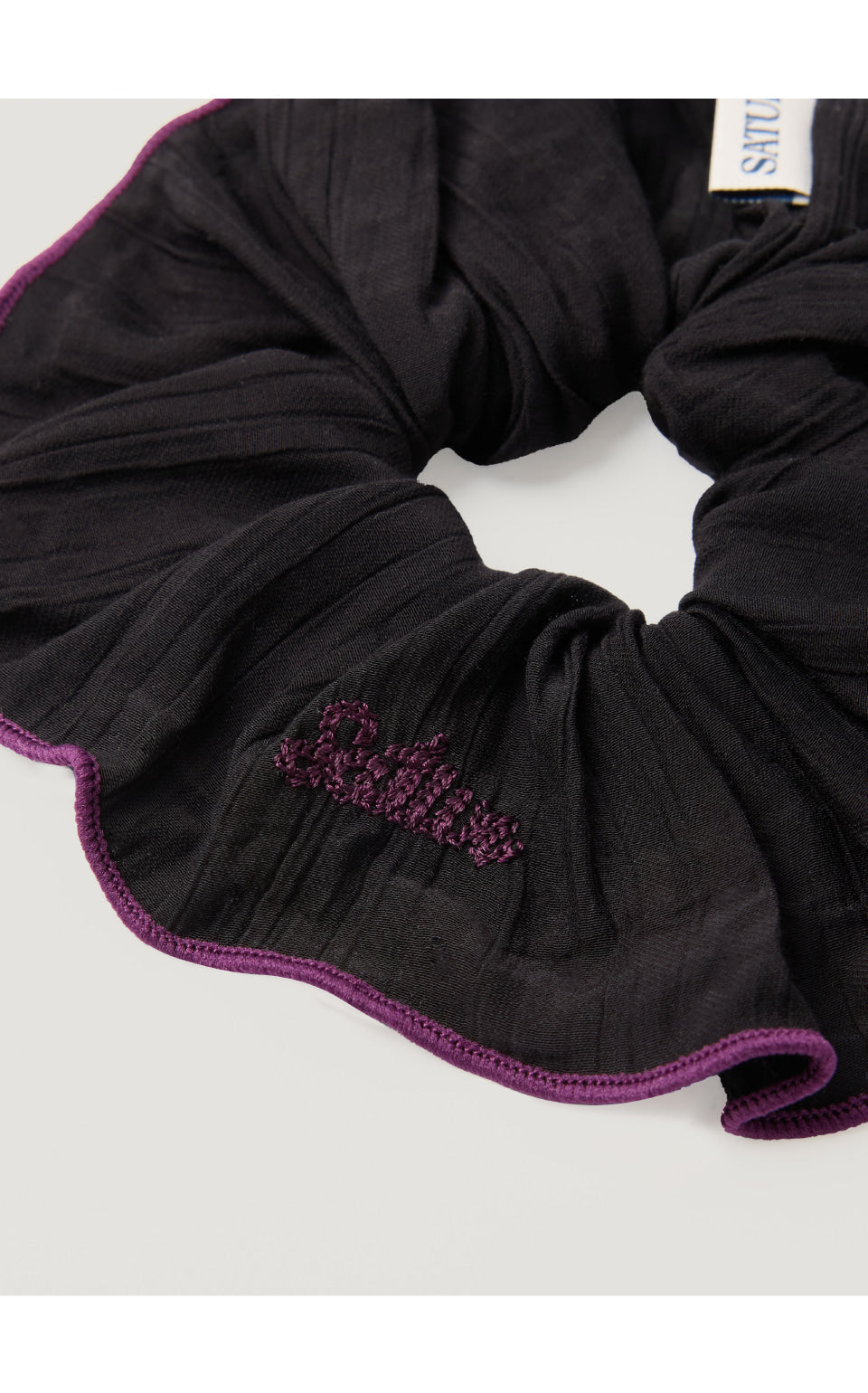 🆕新品上架【梨花娘】💖韓國品牌SATUR 經典百搭|輕盈系皺褶撞色束髮帶(4色)