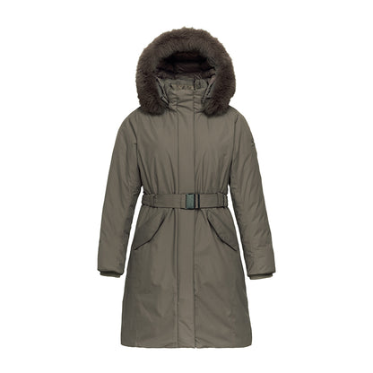 🆕新品上架【梨花娘】韓國品牌BLACKYAK IU代言狐狸毛領長款釦環腰帶極地羽絨外套(4色)