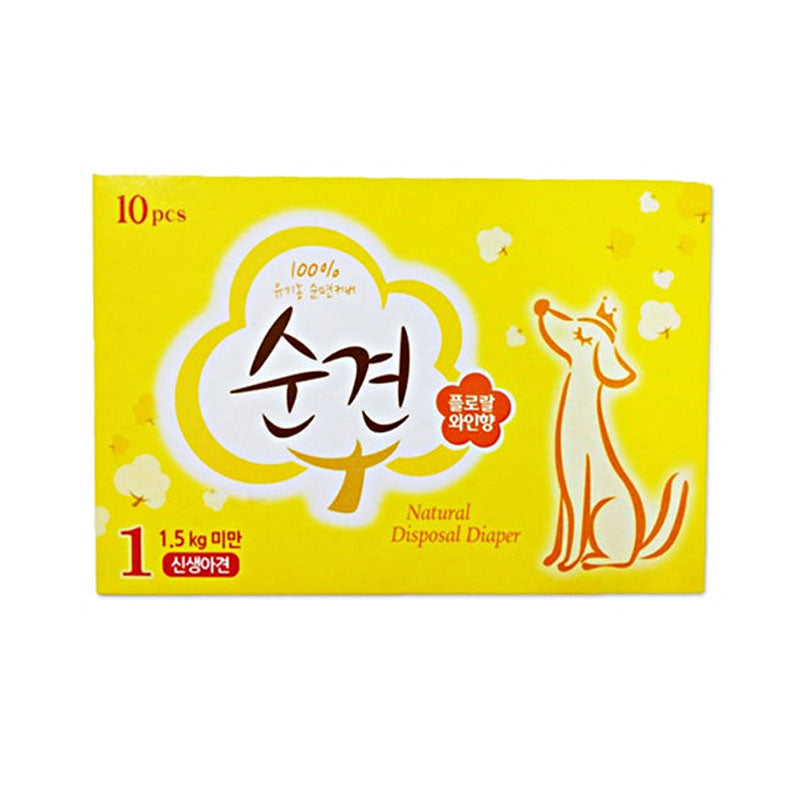 💜新品上架【梨花娘】🌿韓國 순결 天然紙漿訓練期 生理期 寵物尿布 五尺寸可選三盒一組 30入