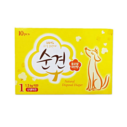 💜新品上架【梨花娘】🌿韓國 순결 天然紙漿訓練期 生理期 寵物尿布 五尺寸可選三盒一組 30入