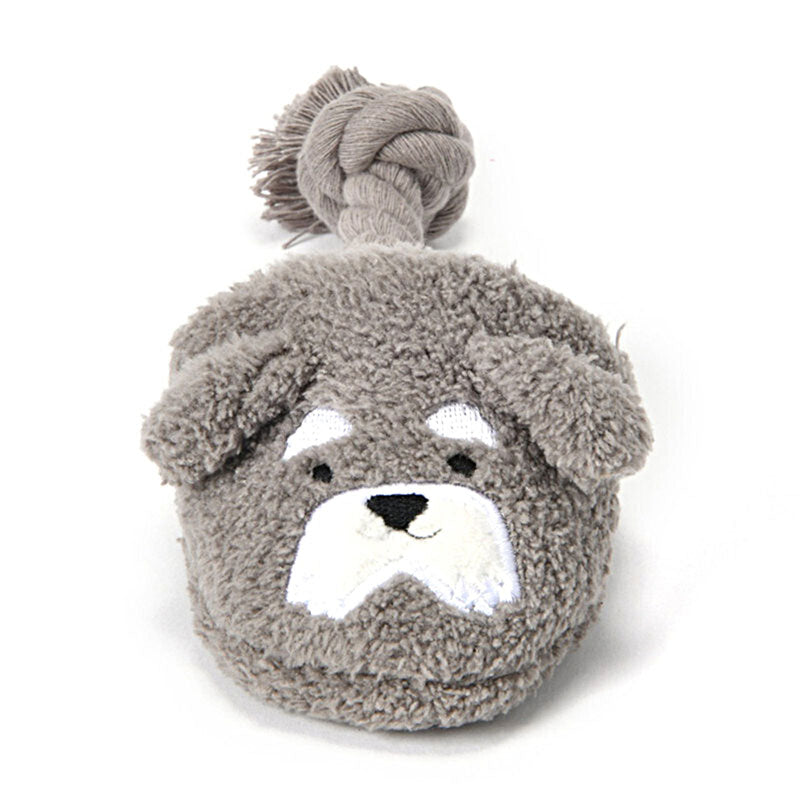 日本新品上架【梨花娘】🐾Solgra 🐶軟綿綿狗狗拖鞋造型繩結玩具 (柴犬/比熊/雪納瑞/貴賓)