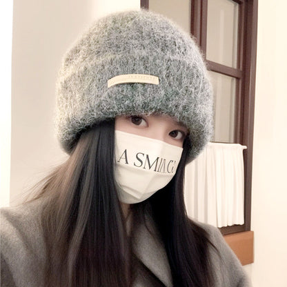 🆕新品上架💖【梨花瑪雅】💕韓系秋冬百搭毛線編織保暖堆堆帽(3色)