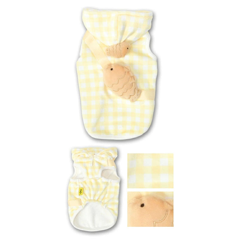 💕新品上架【梨花娘總代理】🎌日本品牌DULCE｜鯛魚燒格紋保暖連帽衣