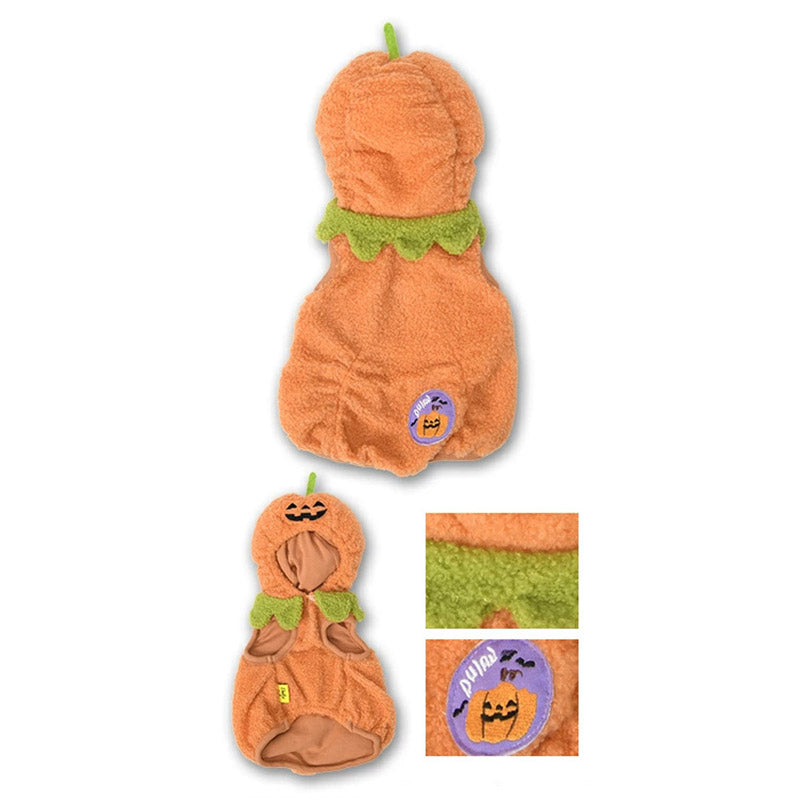 💕新品上架【梨花娘總代理】🎃日本品牌DULCE｜萬聖節南瓜小惡魔毛絨連帽衣
