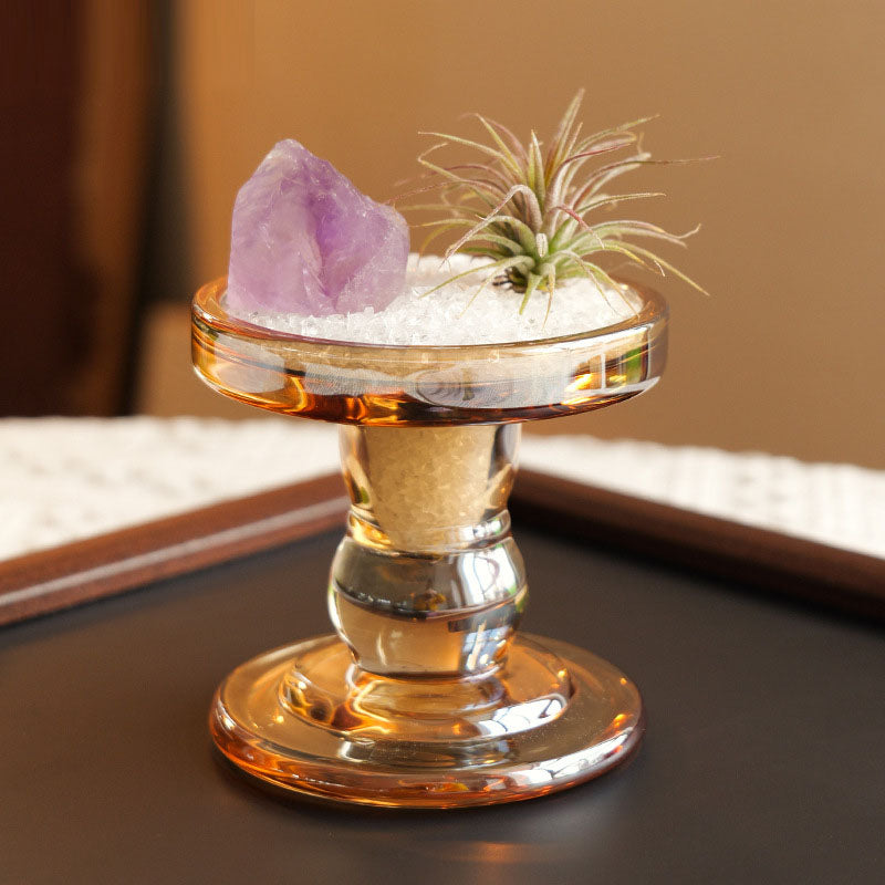 🆕新品上架【梨花瑪雅】天然紫水晶無火香薰石淨化水晶消磁淨化空氣鳳梨擺飾💕