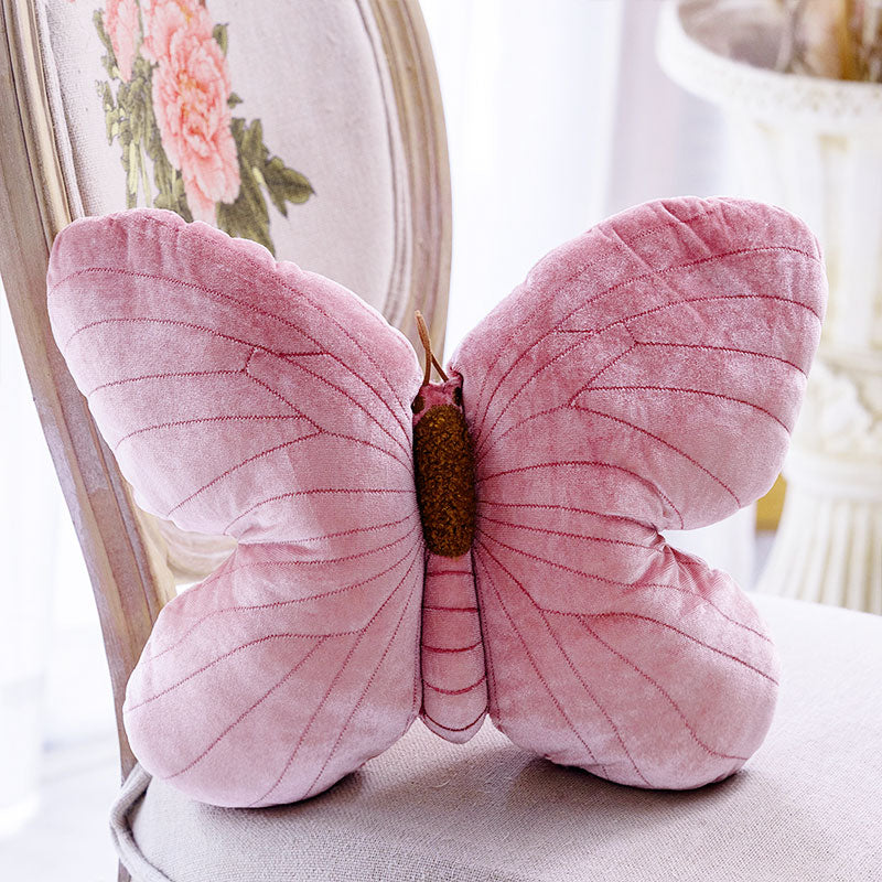 🆕新品上架【梨花瑪雅】可愛柔軟親膚💖棉花糖般少女心蝴蝶抱枕💕情人禮物，生日，閨蜜禮物