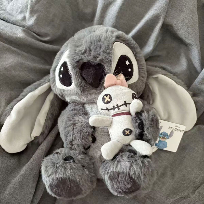 🆕新品上架💖【梨花娘】💕超萌超Q超柔超療癒限定版灰黑色史迪奇玩偶💖💖 韓國連線