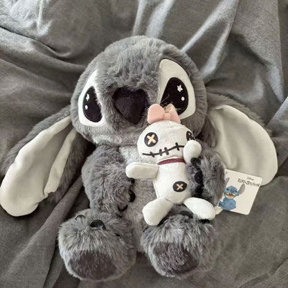 🆕新品上架💖【梨花娘】💕超萌超Q超柔超療癒限定版灰黑色史迪奇玩偶💖💖 韓國連線