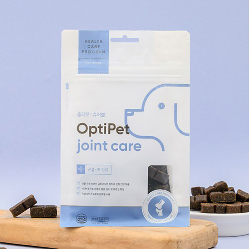 💜新品上架【梨花娘】🫧韓國品牌Optipet 韓國動物營養學及食品營養學家研製寵物零食關節咀嚼肉片300g一包