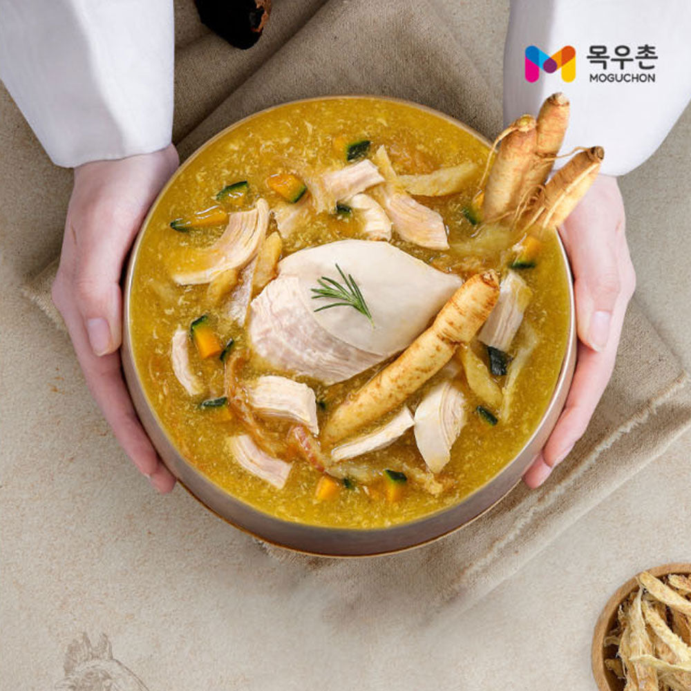 💜新品上架【梨花娘】韓國老字號MOGUCHON PET寵物 9 段嚴格標準 雞胸蔘雞湯 營養滿分寵物食品370g 三包一組