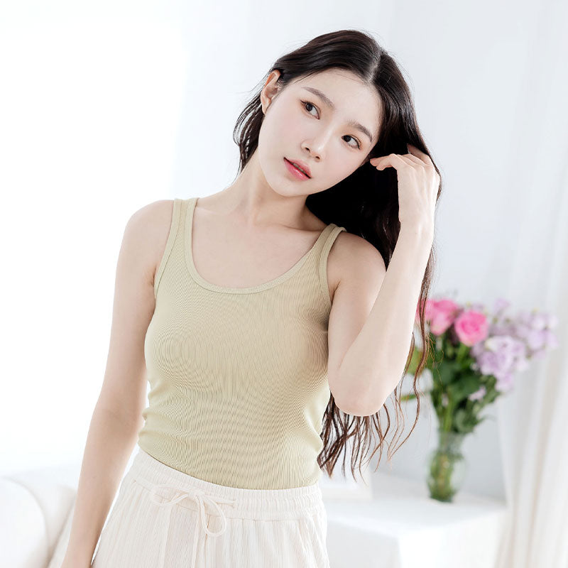 💖新品上架【梨花瑪雅】實拍選品百搭吊帶冰絲外穿完美包覆寬肩帶背心西裝打底內搭