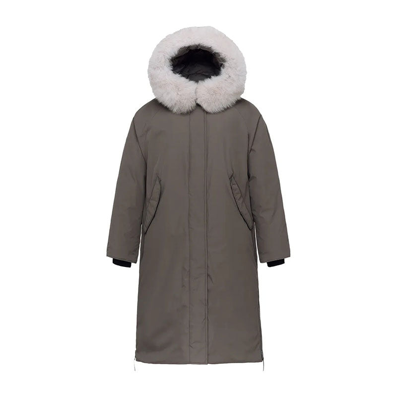 🆕新品上架【梨花娘】暢銷款TOP.2🔥韓國品牌BLACKYAK IU代言狐狸毛領長款極地升級版羽絨外套 (2色)