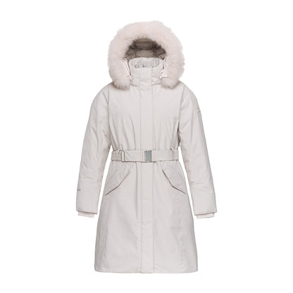 🆕新品上架【梨花娘】韓國品牌BLACKYAK IU代言狐狸毛領長款釦環腰帶極地羽絨外套(4色)