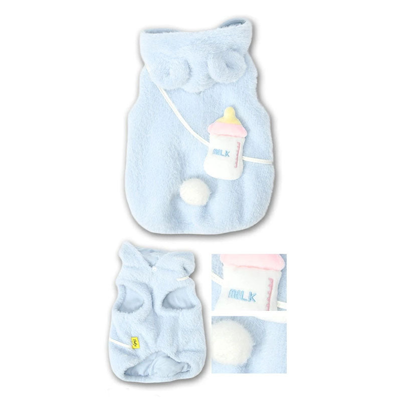 💕新品上架【梨花娘總代理】日本品牌DULCE｜🍼立體耳朵連帽奶瓶寶寶保暖寵物服飾