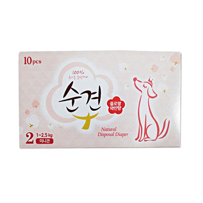 💜新品上架【梨花娘】🌿韓國 순결 天然紙漿訓練期 生理期 寵物尿布 五尺寸可選三盒一組 30入