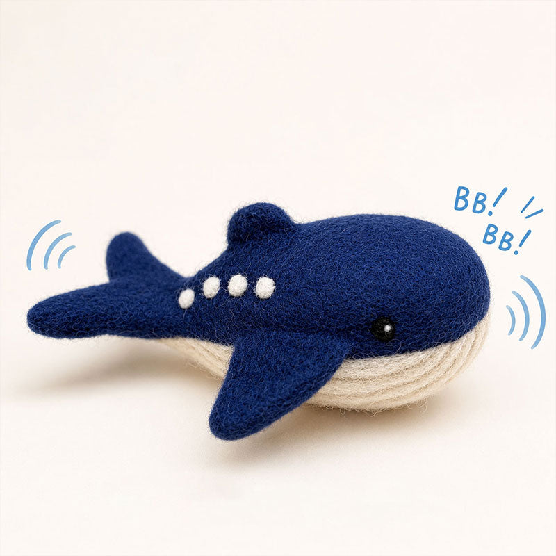 🪸新品上架 【LIHUA MAYA】ORIGINAL｜Mellow Whale 柔海鯨・犬貓系列獨家設計手工100%紐西蘭羊毛寵物玩具