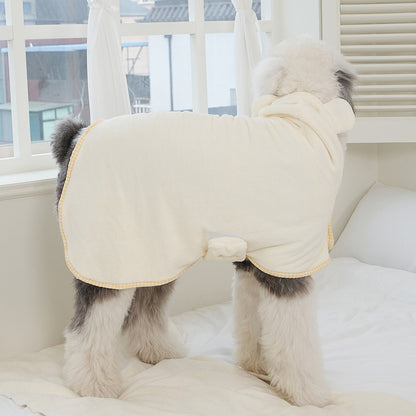 韓國新品上架【梨花娘】🐾BAILEY 🐶秋冬新品 貓犬寵物耳朵造型專用吸水力強寵物浴巾(3色)