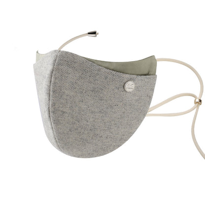 🆕新品上架💖【梨花瑪雅】💕澳洲羊毛拼接絲質保暖防風透氣修飾臉型口罩(4色)