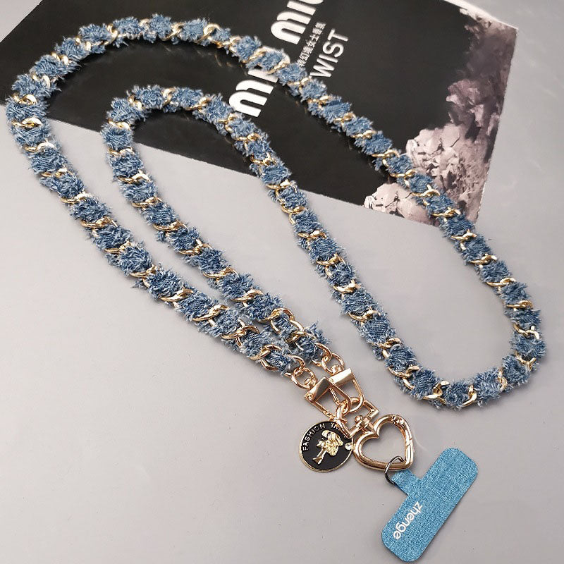 新品上架【梨花瑪雅】💖優雅氣質經典小香風精品愛心釦手機吊繩💕✨