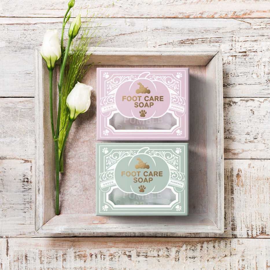 💜新品上架【梨花娘】🫧韓國PUMBLEPET 🌿手工天然精油南瓜造型止癢控油除臭足部護理皂兩款(犬貓適用)